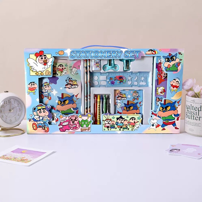 Ideal Stationery & Office Supply - Set di Cancelleria Cartoon di Crayon