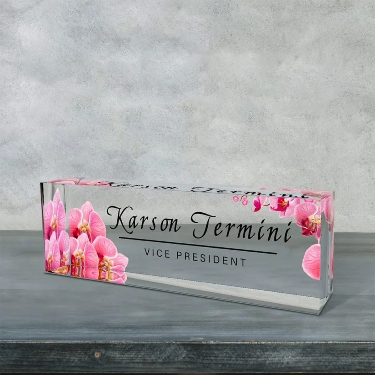 Desk Name Plate - [2D Piatto] Targhetta da scrivania personalizzata