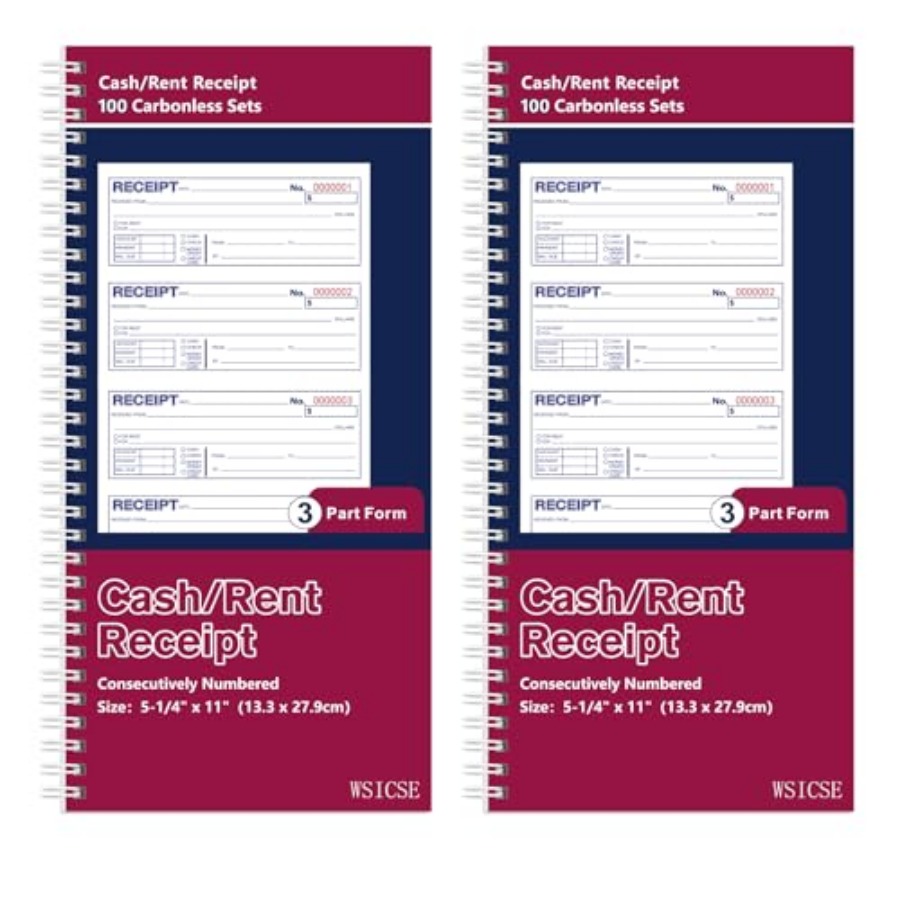 Carbon Copy Book - Confezione da 2 libri per ricevute