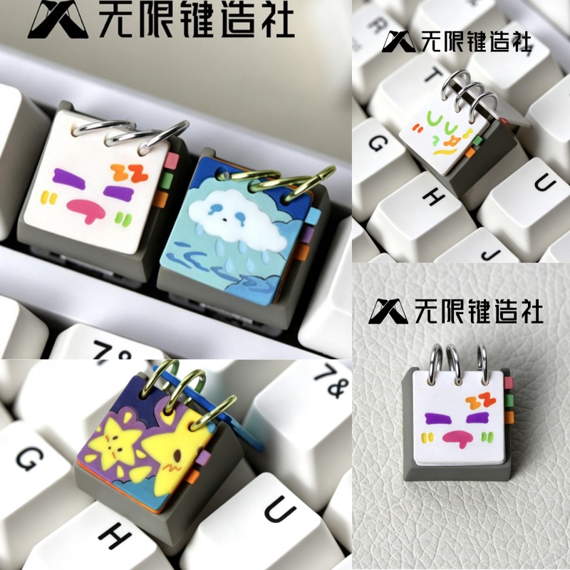 Ideal Stationery & Office Supply - Wuxian Cute Calendar Resin Keycap Originale