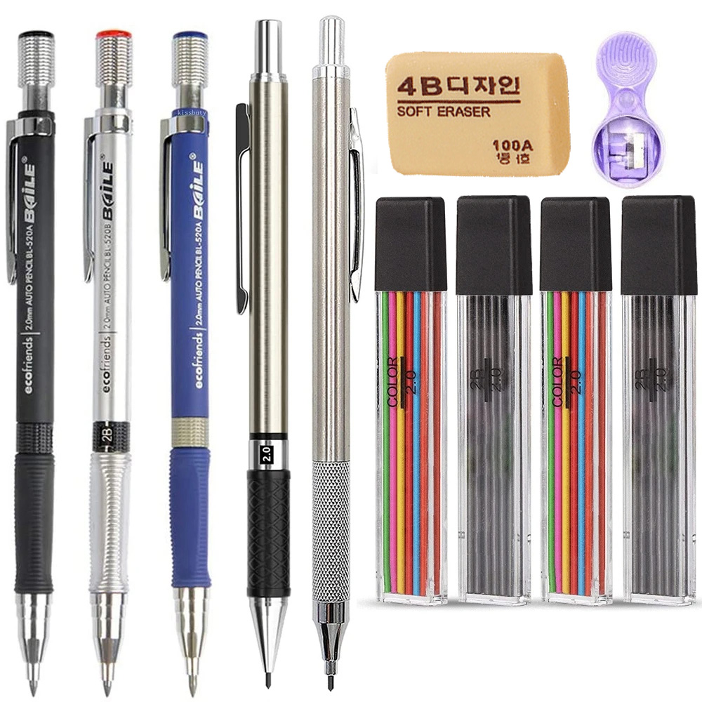 Ideal Stationery & Office Supply - Matite Meccaniche 2B da 2.0mm, Matite