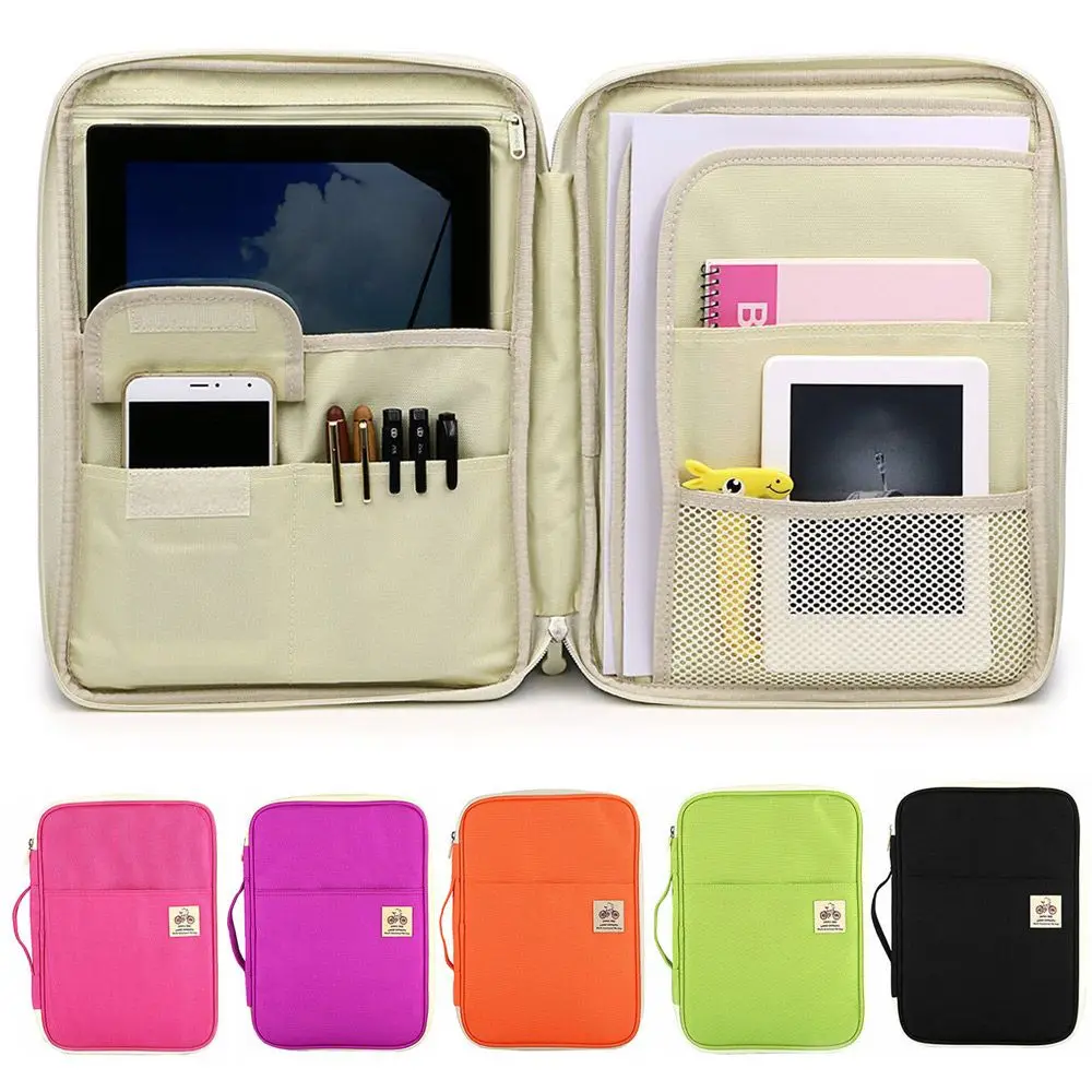 Portfolio Folder Zip - Portafoglio da viaggio A4 Cartella per