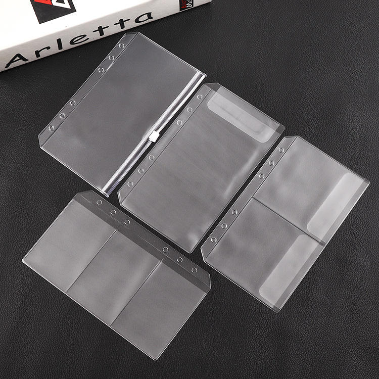 Portfolio Folder Zip - Tasche raccoglitore A6 Buste contanti a