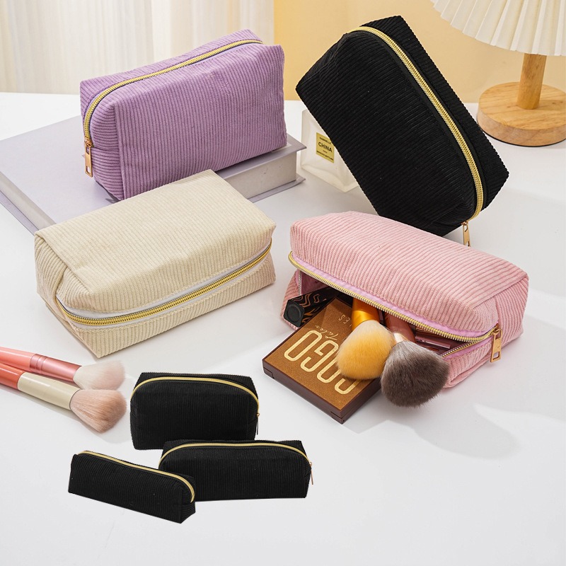 Ideal Stationery & Office Supply - 4 sacchetti portaoggetti resistenti in velluto