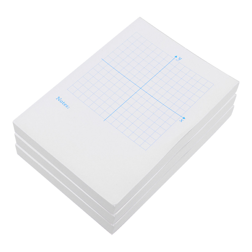 Graph Paper Pad - Set di 3 Blocchi di Carta
