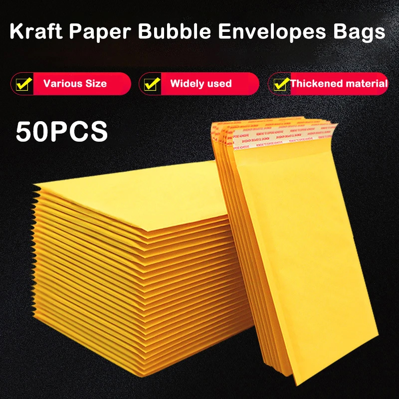 Letter Envelope Kraft - 50 buste postali a bolle di