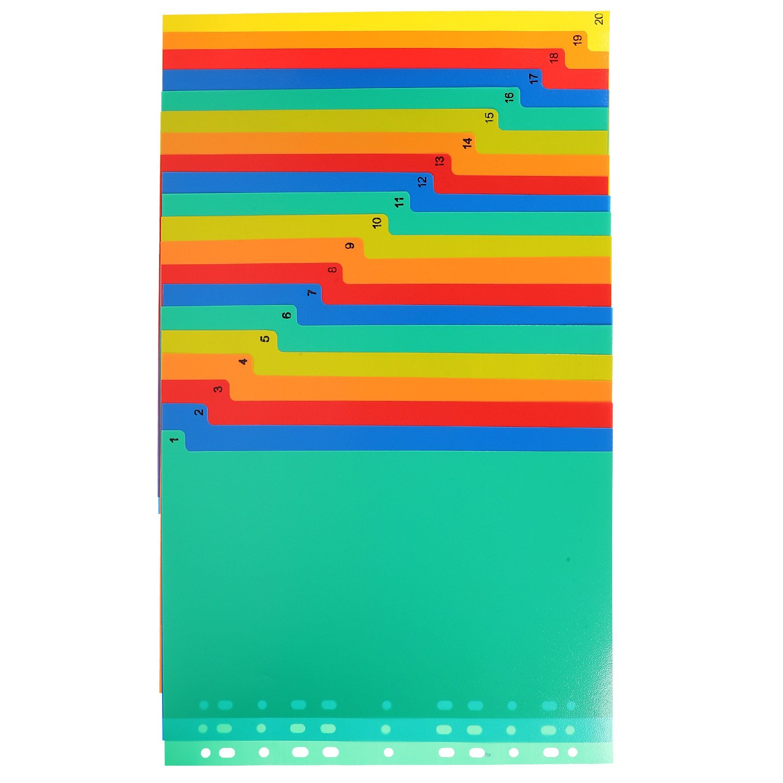 Index Tab Divider - 20 Pezzi Divisori Colorati Estetici in