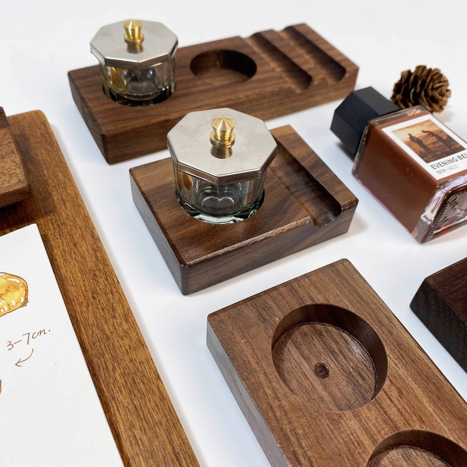 Calligraphy Ink Bottle - Base per inchiostro Poggia penna Supporto