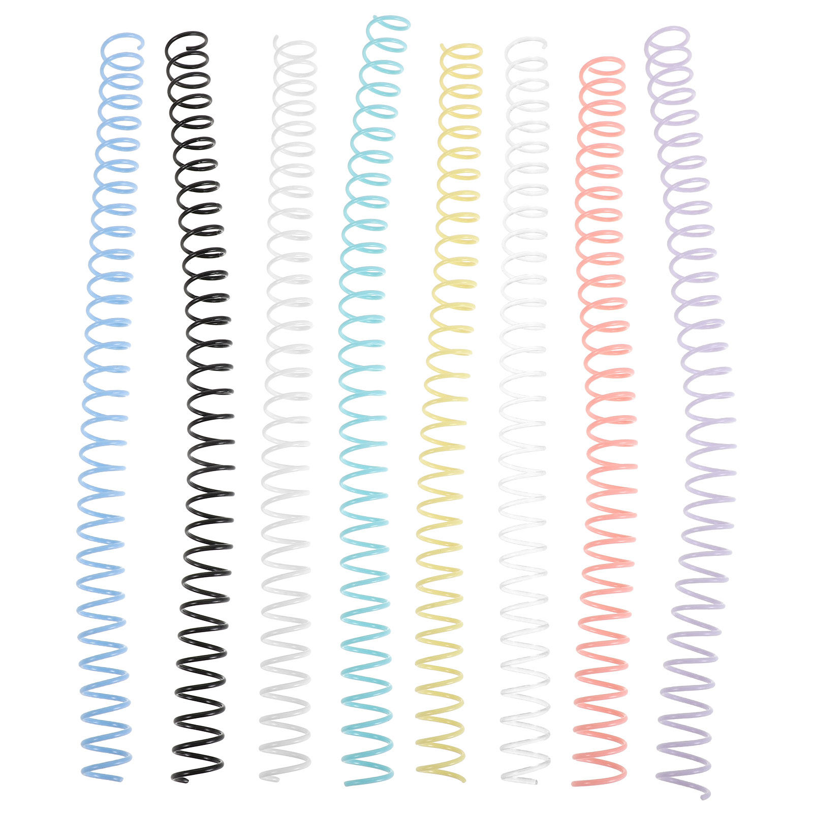 Binding Comb Plastic - 8 Pezzi Spirali in Plastica per