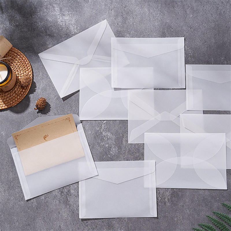 Letter Envelope Kraft - 50 Pezzi/Lotto Buste Traslucide Vuote per
