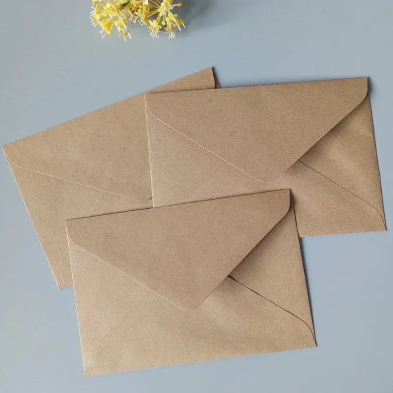 Letter Envelope Kraft - 10/30/50pcs 10.5x7cm Semplice Retro Busta di