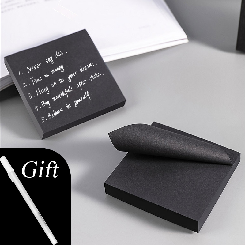 Office Stationery Supply List - Blocchetti Adesivi N Times Neri per