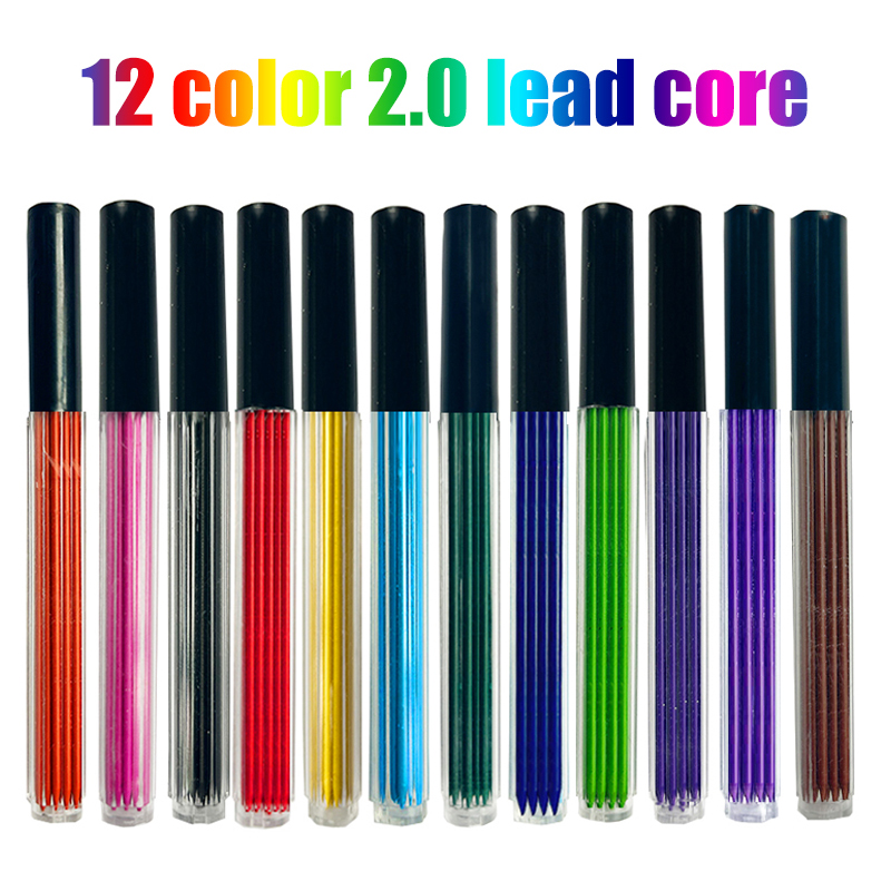 Mechanical Pencil Lead - 12 colori 2.0mm HB Piombo sostituibile