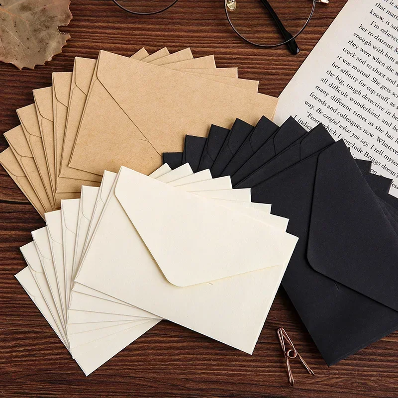 Letter Envelope Kraft - 20/40/80PCS Classico Bianco Nero Kraft Vuoto