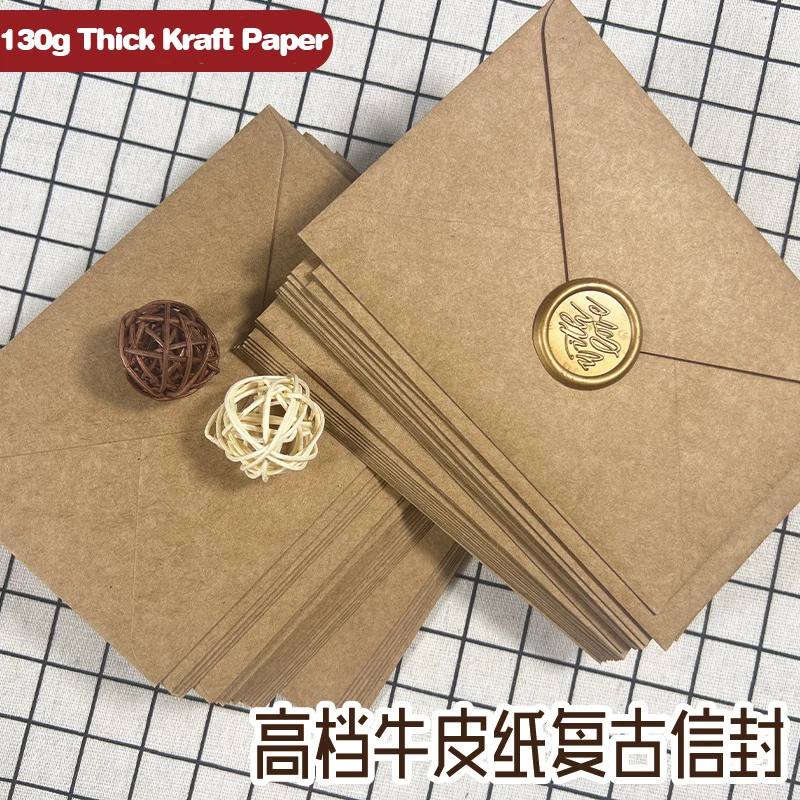 Letter Envelope Kraft - 50 buste in carta kraft marrone
