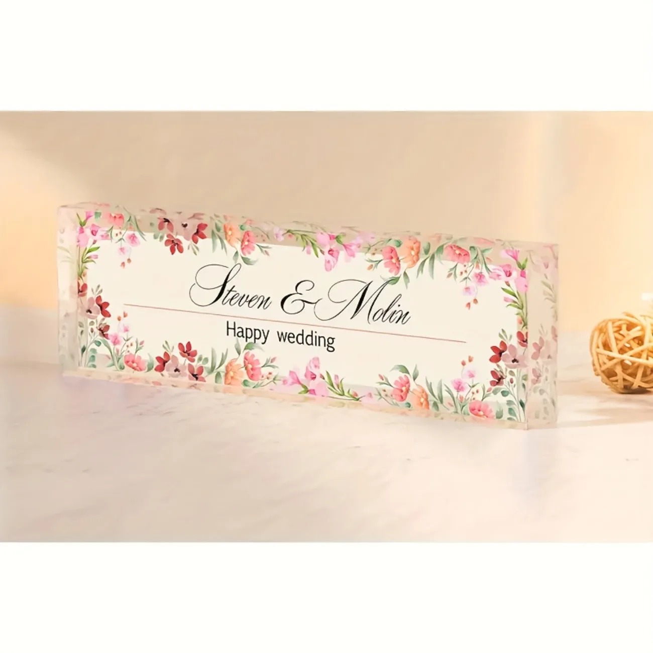 Desk Name Plate - Targhetta da Scrivania in Acrilico 2D