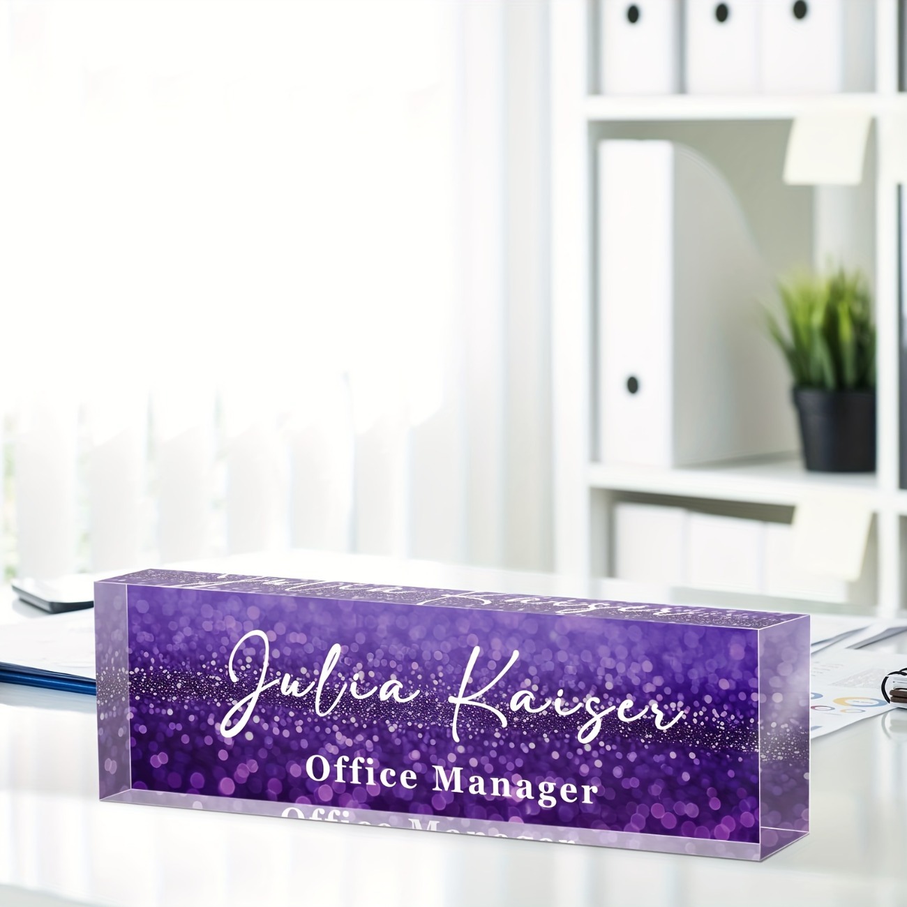 Targa personalizzata in acrili - Desk Name Plate recensione e prezzo
