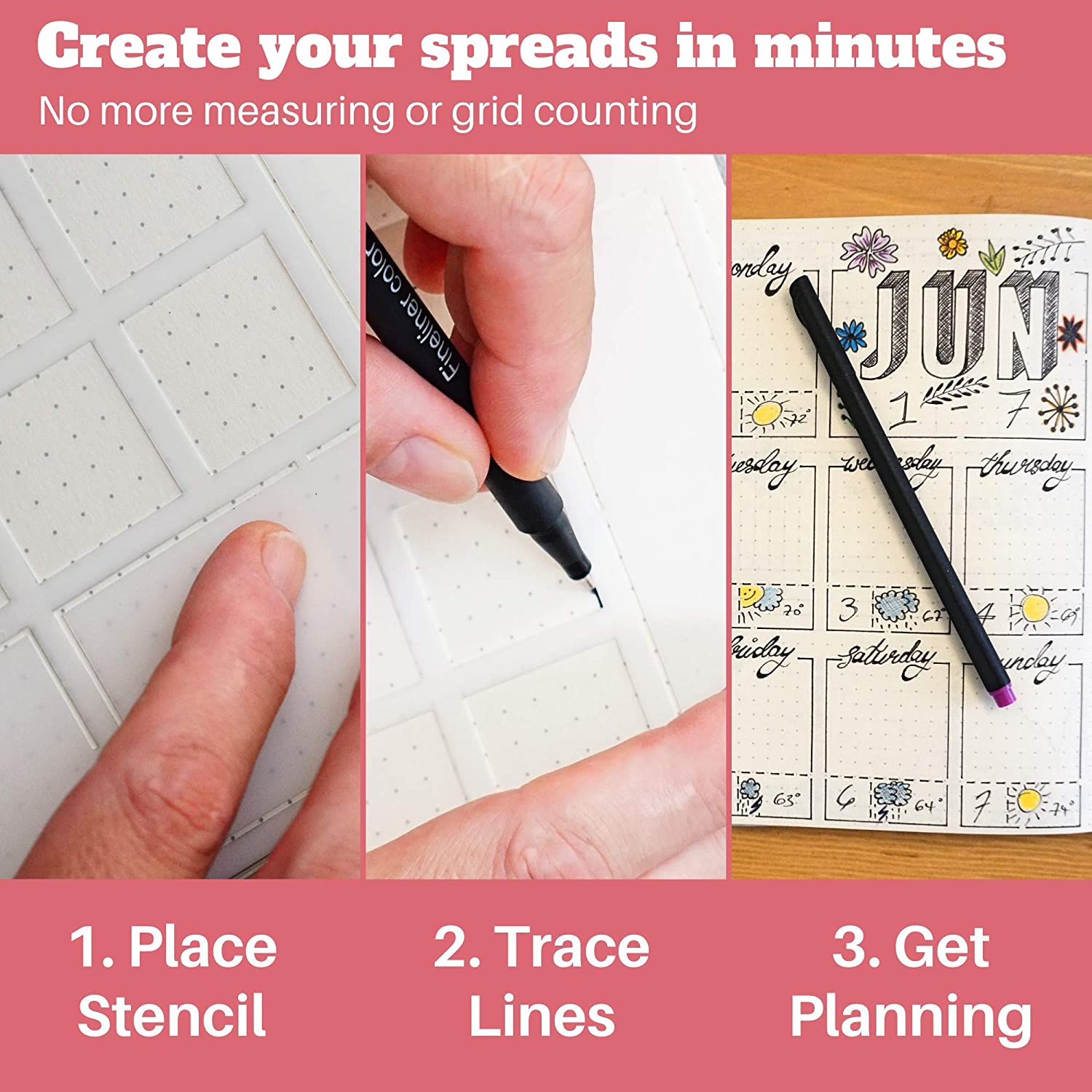 Stencil per diario in plastica - Notebook Dotted A5 recensione e prezzo