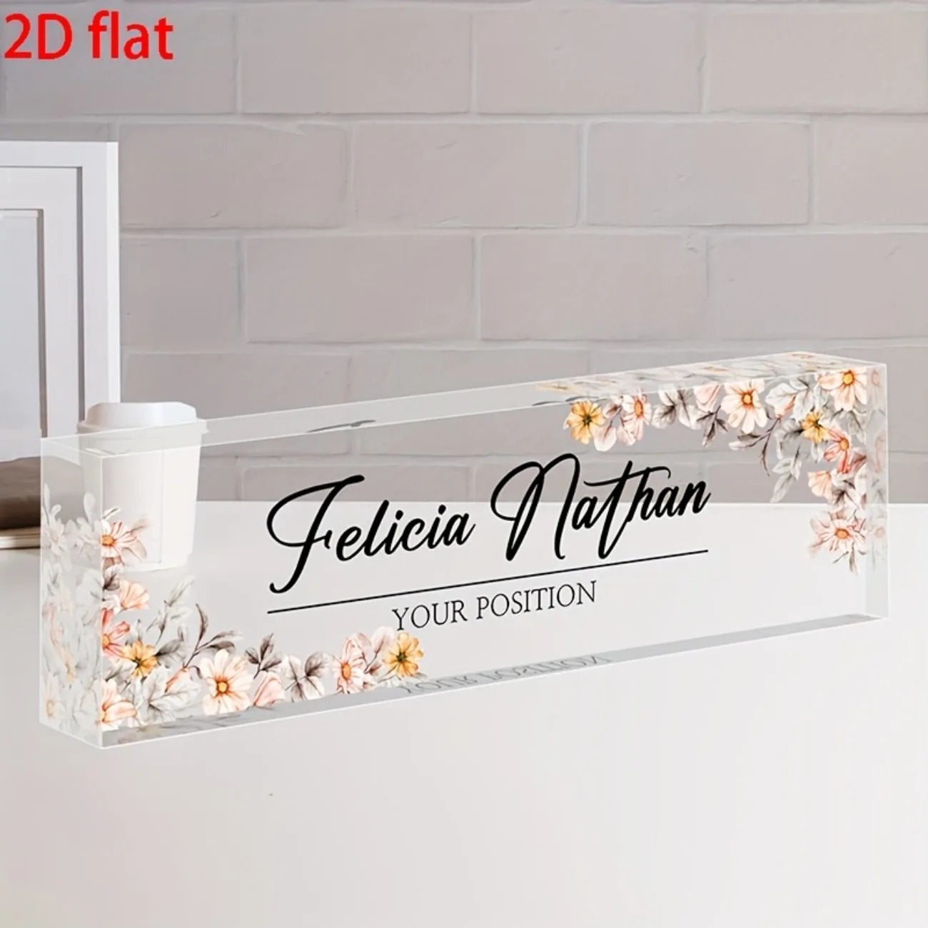 [2D Piatto] Targhetta da Scriv - Desk Name Plate recensione e prezzo