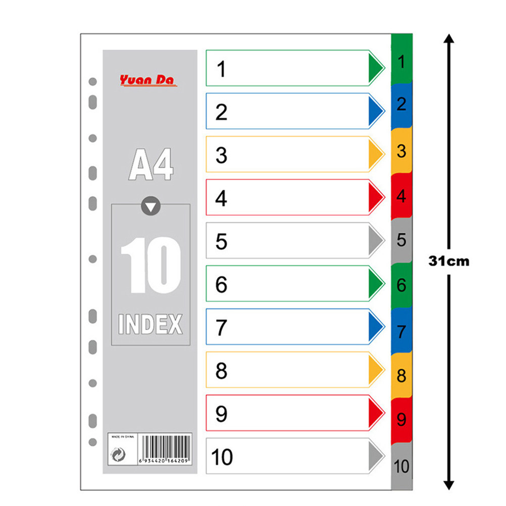 40 divisori per raccoglitori A - Index Tab Divider recensione e prezzo