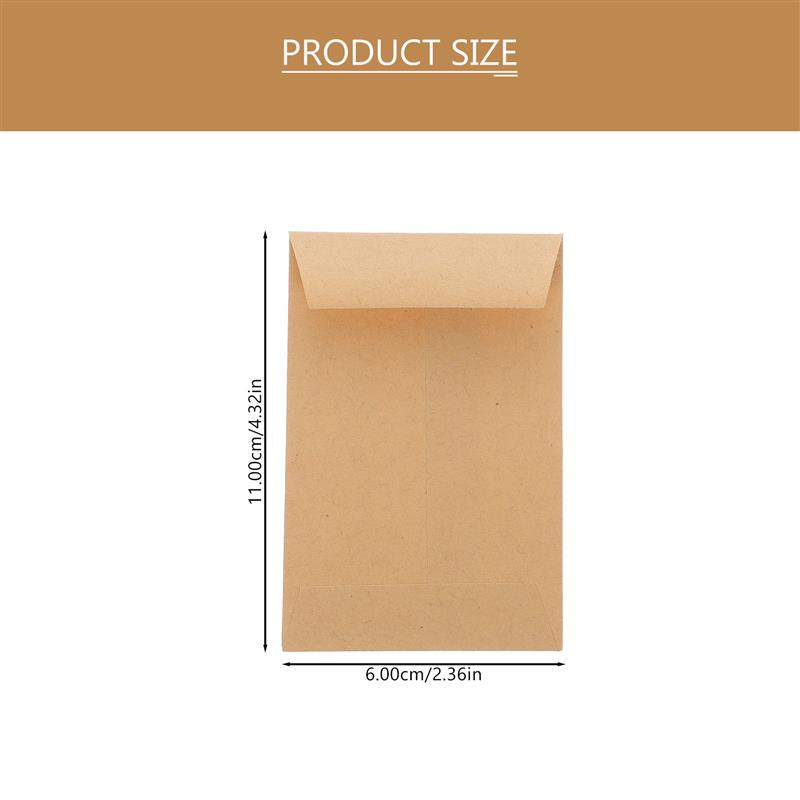 100 pz Piccole Buste di Seme K - Letter Envelope Kraft recensione e prezzo