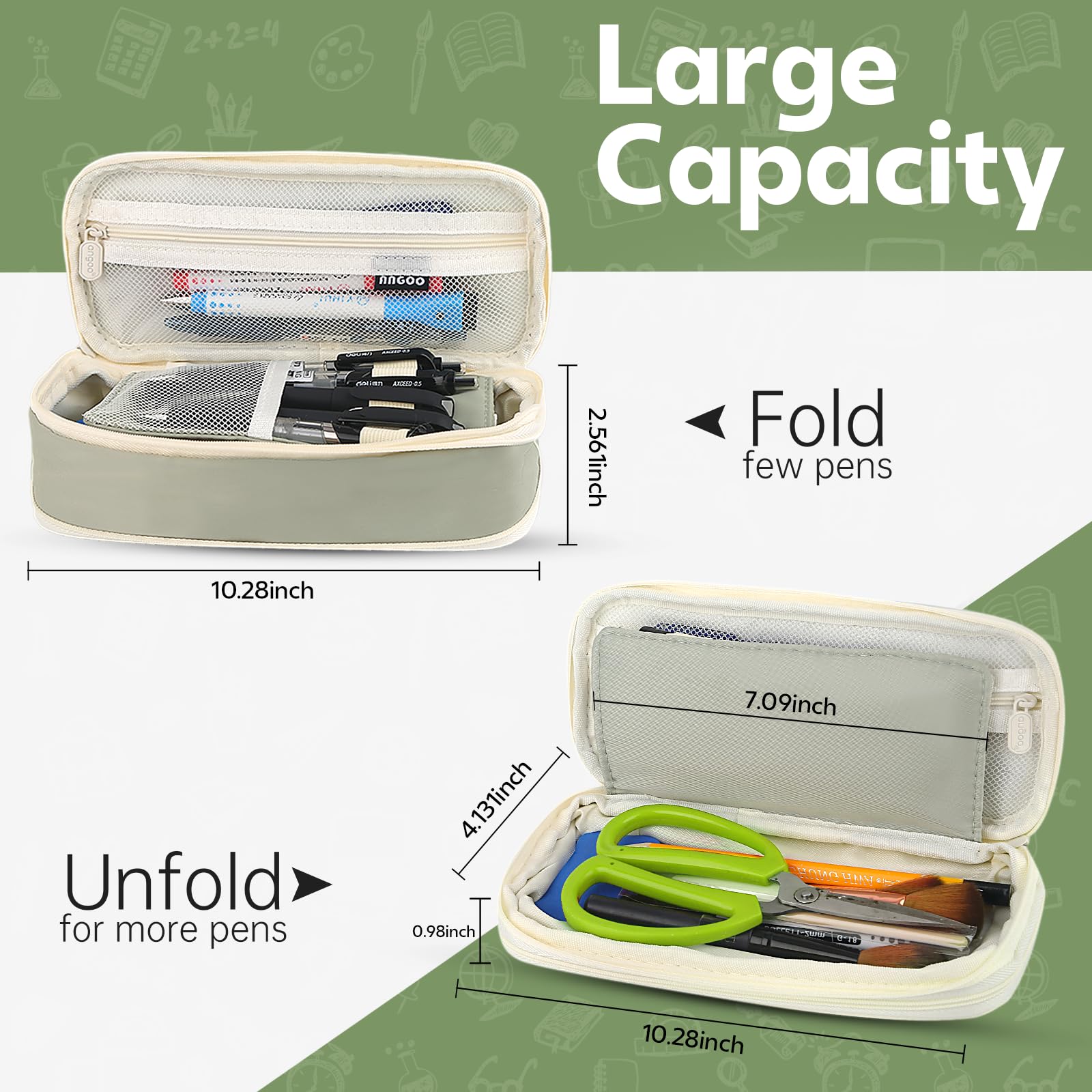 Astuccio verde di grande capac - Ideal Stationery & Office Supply recensione e prezzo